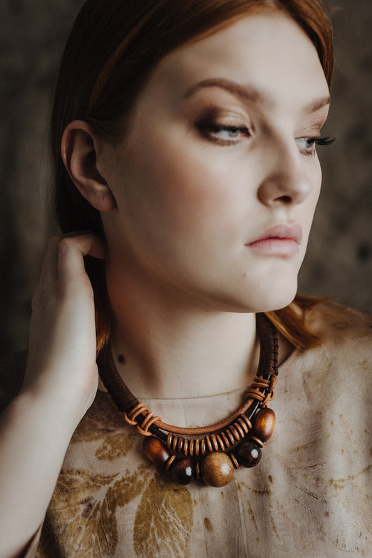 Boho chunky necklace