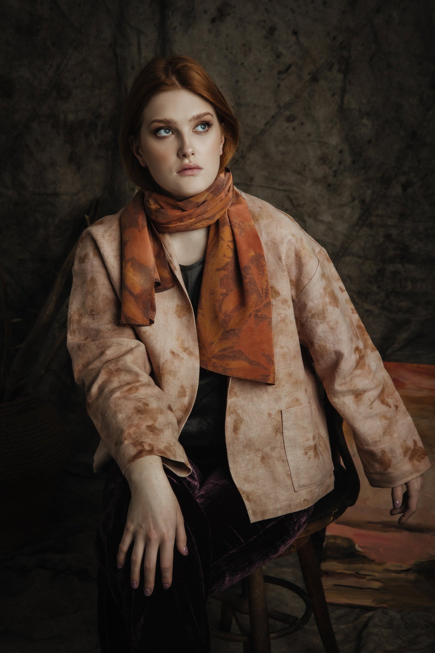 Linen oversize cardigan Vika Studio