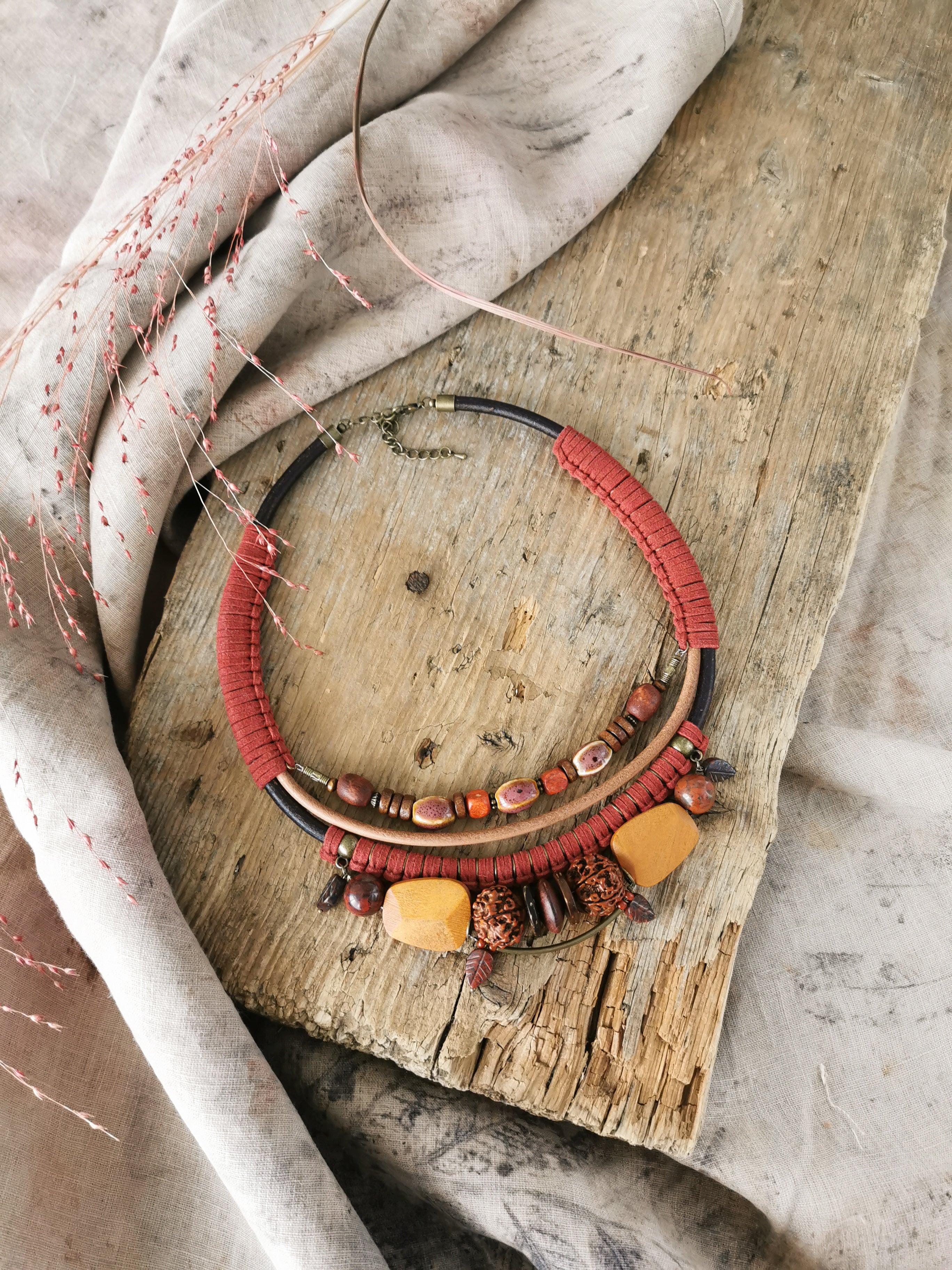 Chunky tribal necklace