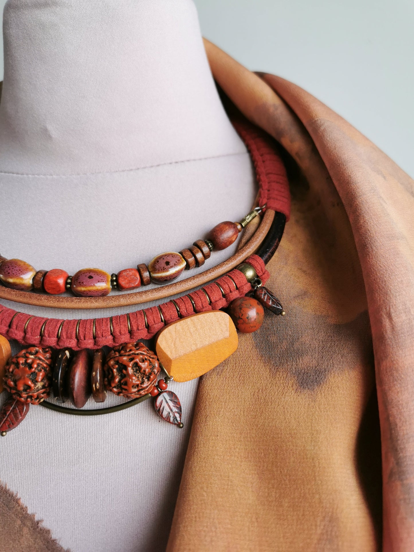 Chunky tribal necklace Vika Studio