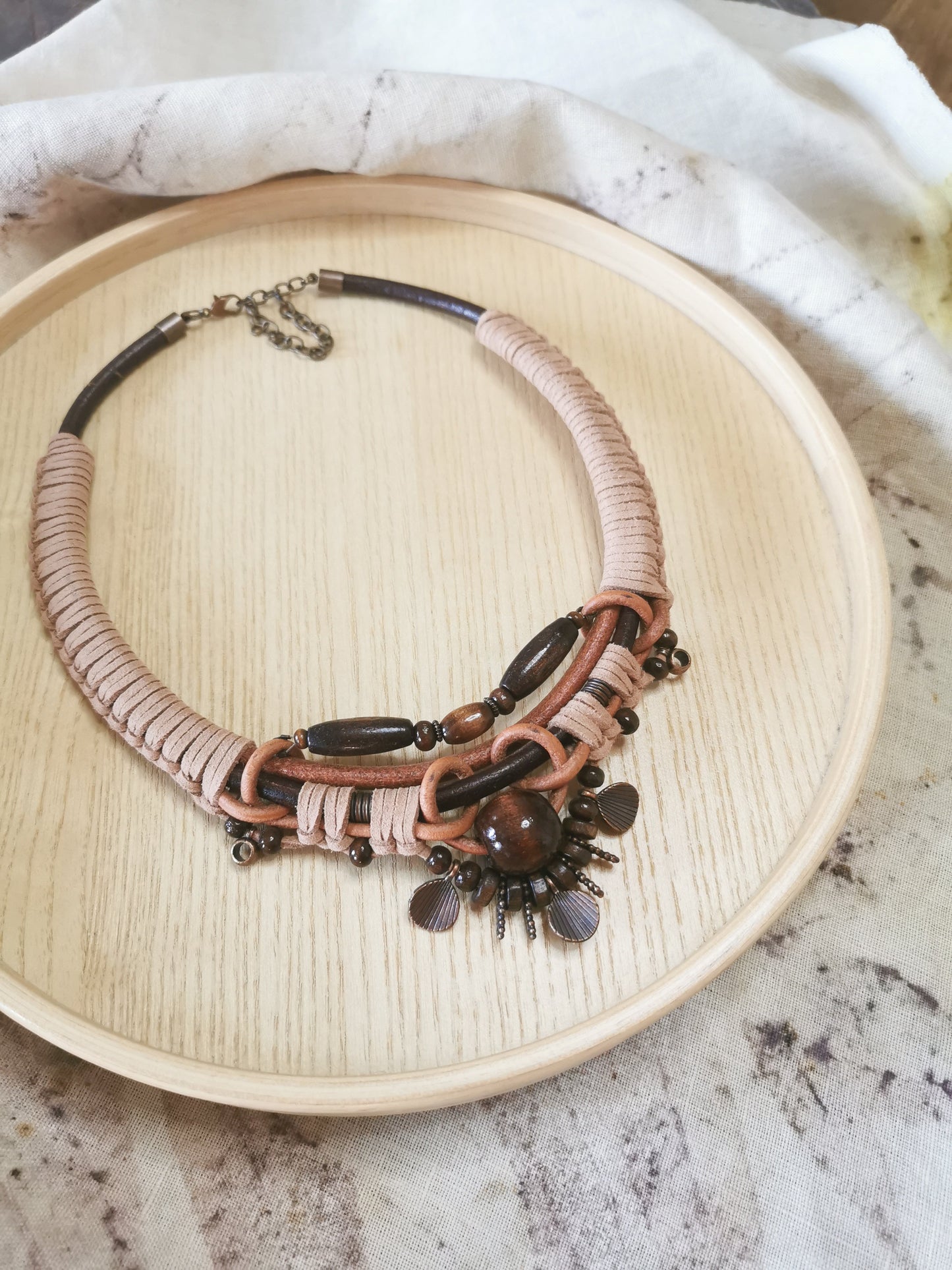 Boho cord necklace Vika Studio