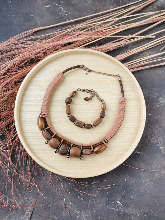Chunky boho bead jewelry Vika Studio