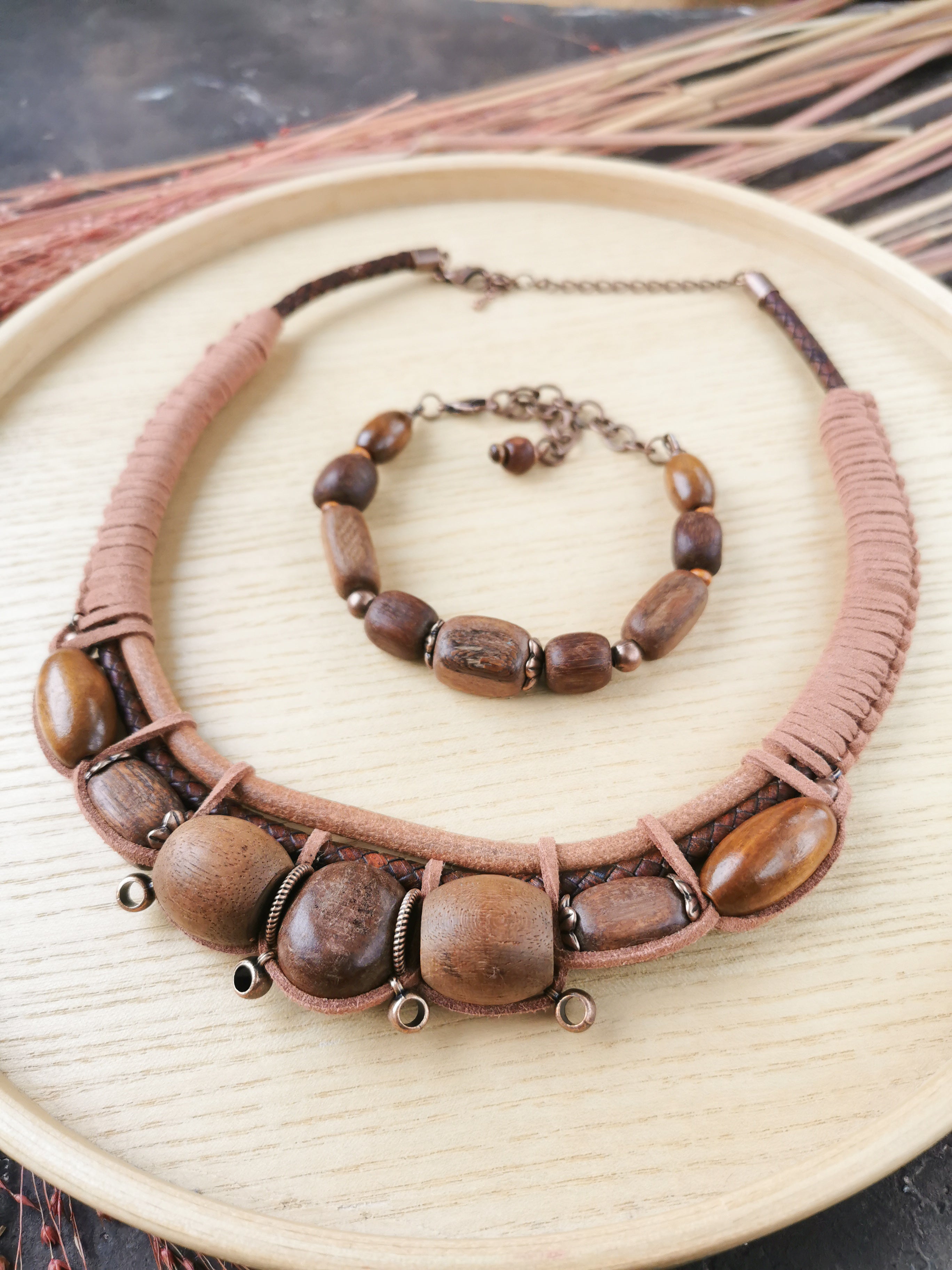 Chunky boho bead jewelry