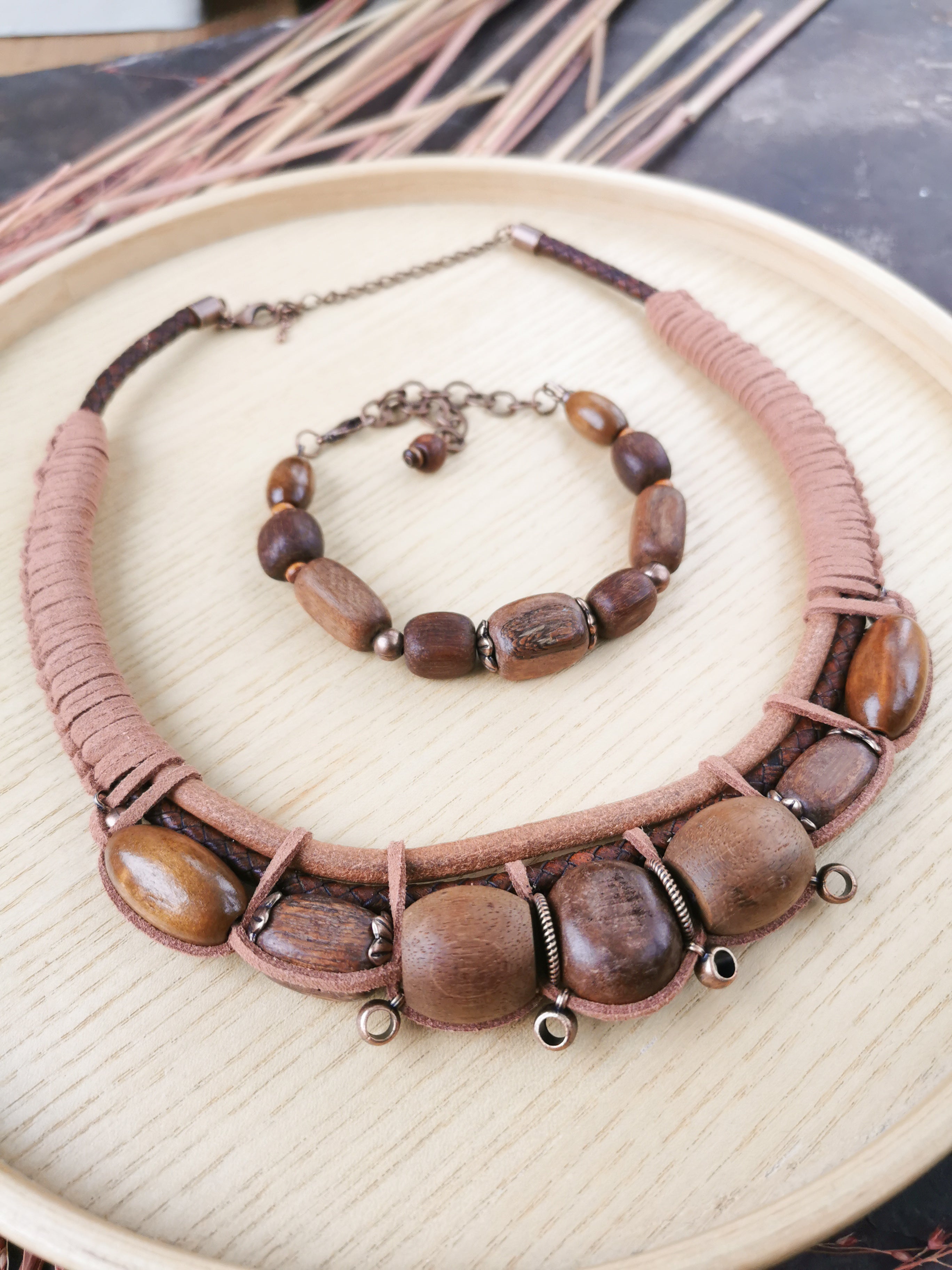 Chunky boho bead jewelry