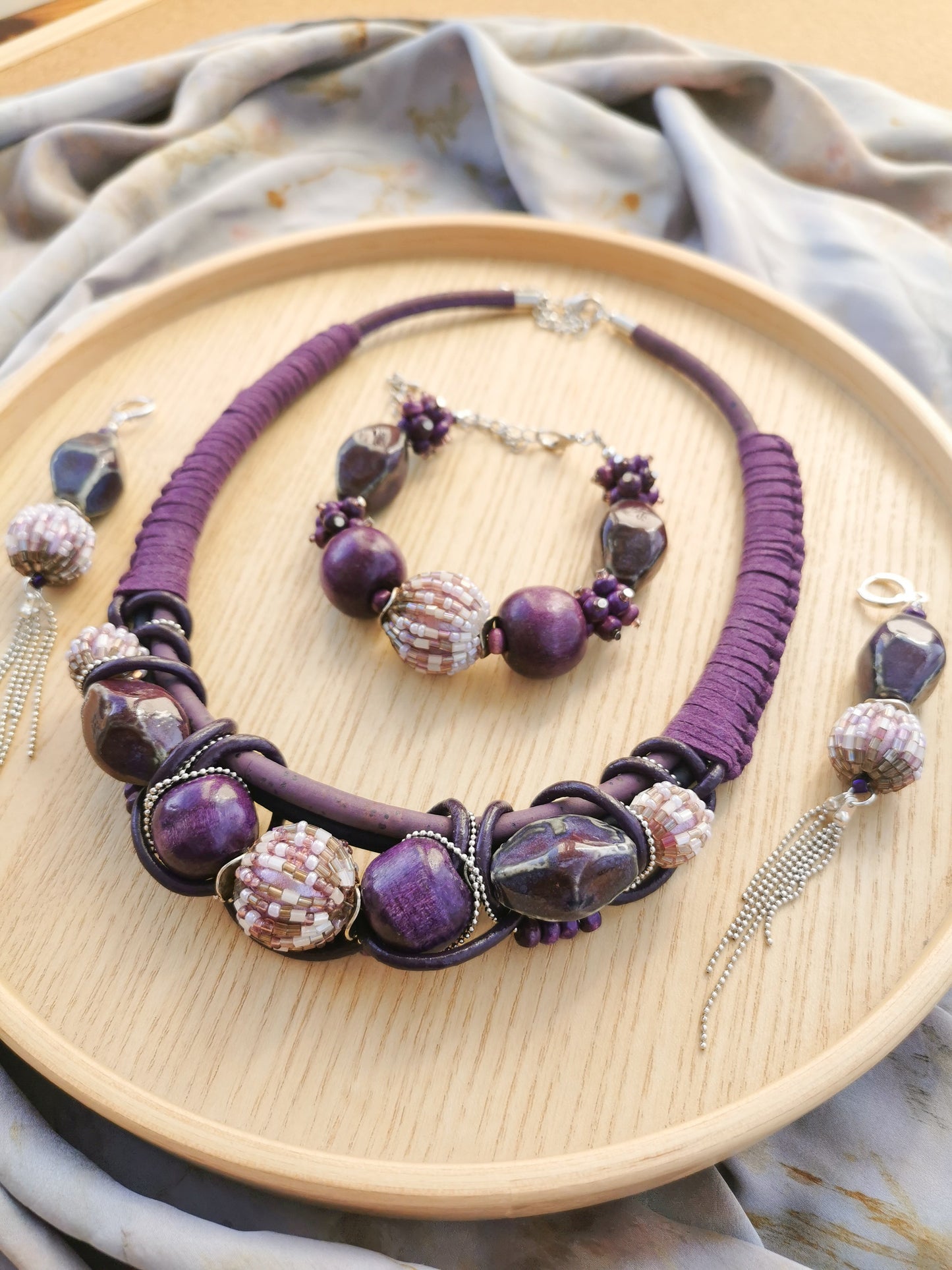 Statement bold jewelry set Vika Studio