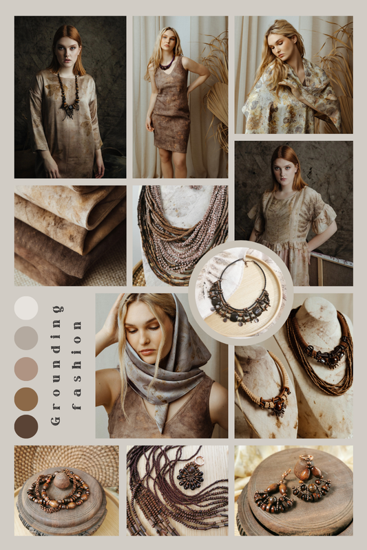 mood board for grounding fashion