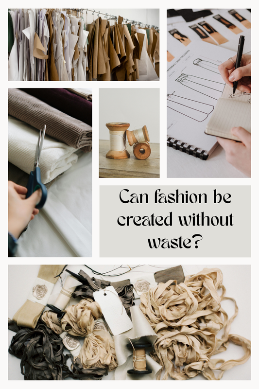 photo collage of fashion proccess