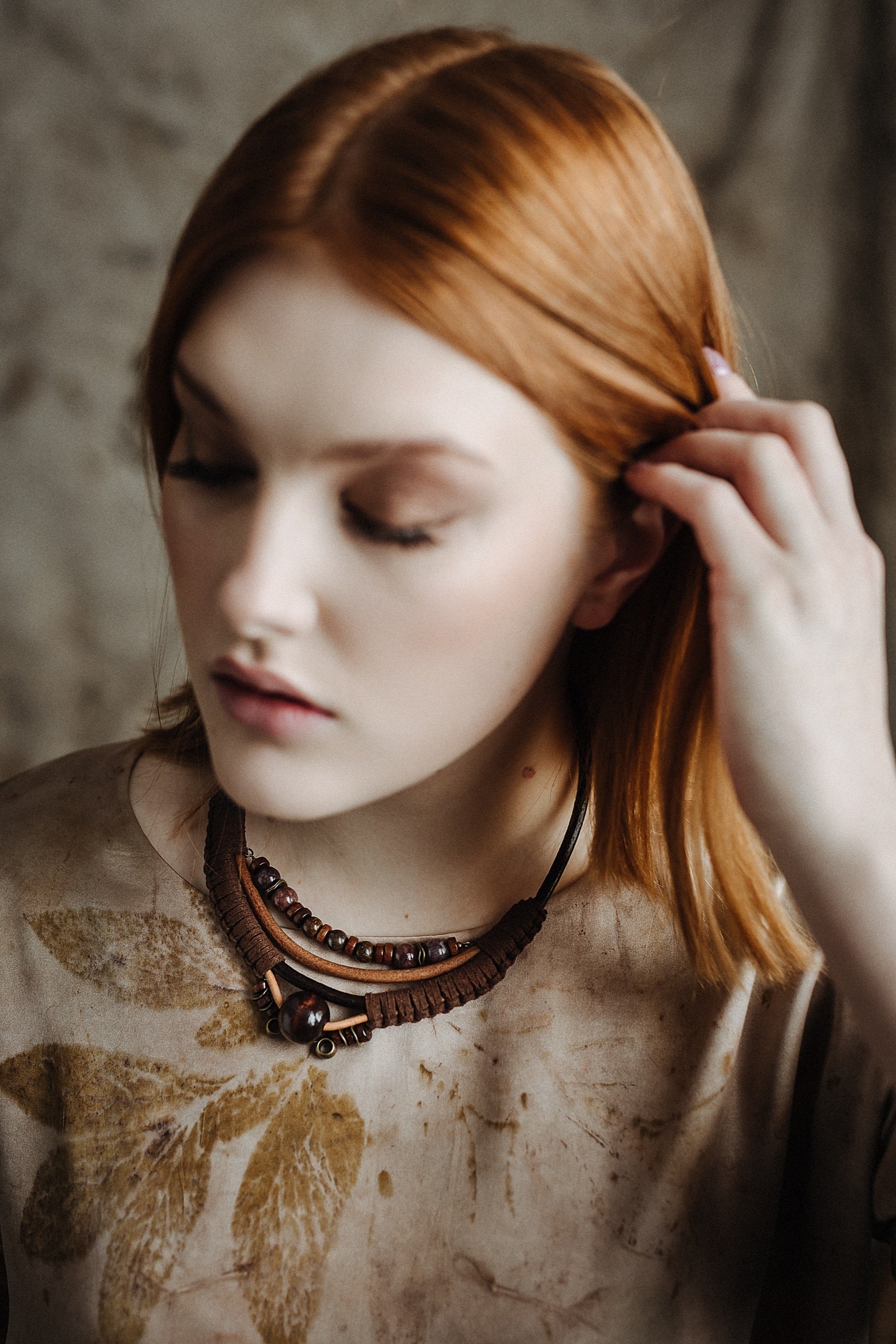 Boho cord necklace