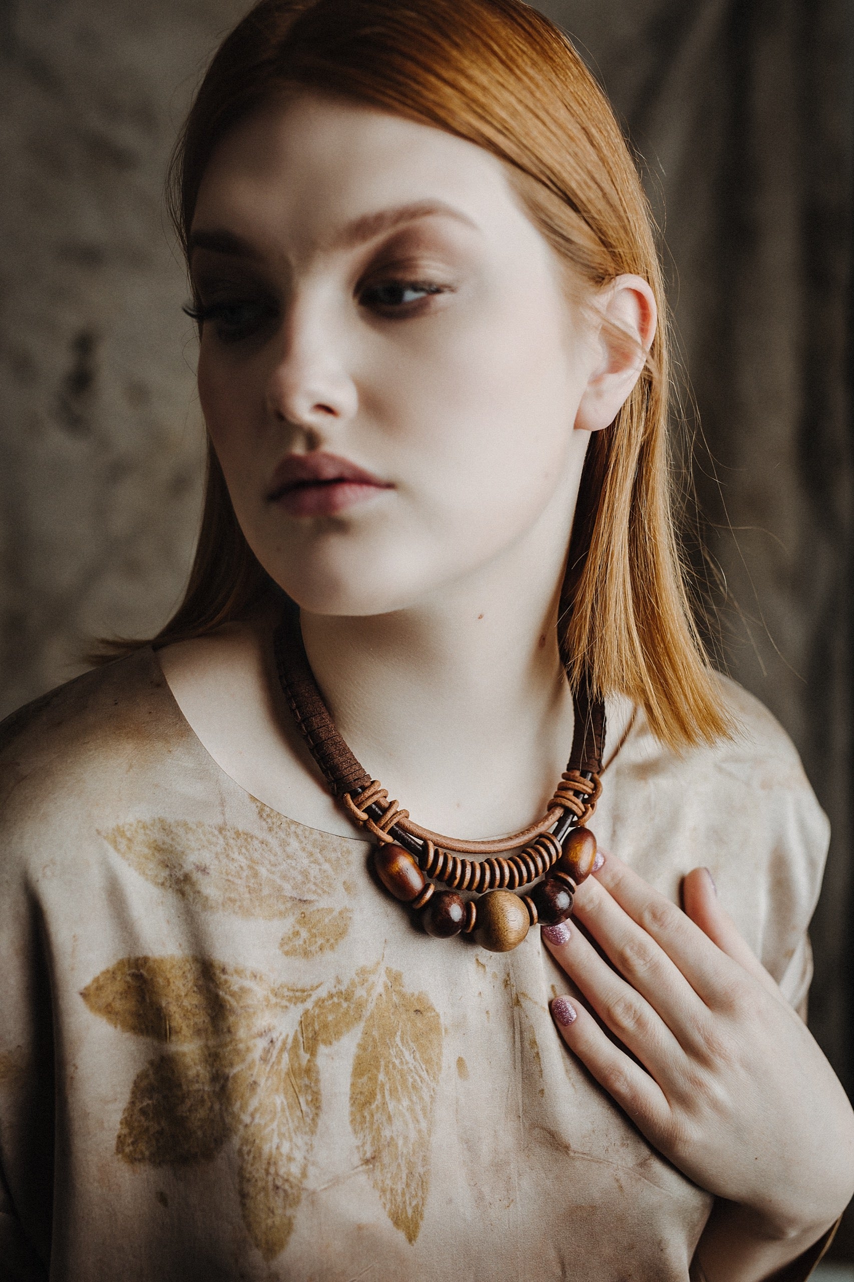 Boho chunky necklace