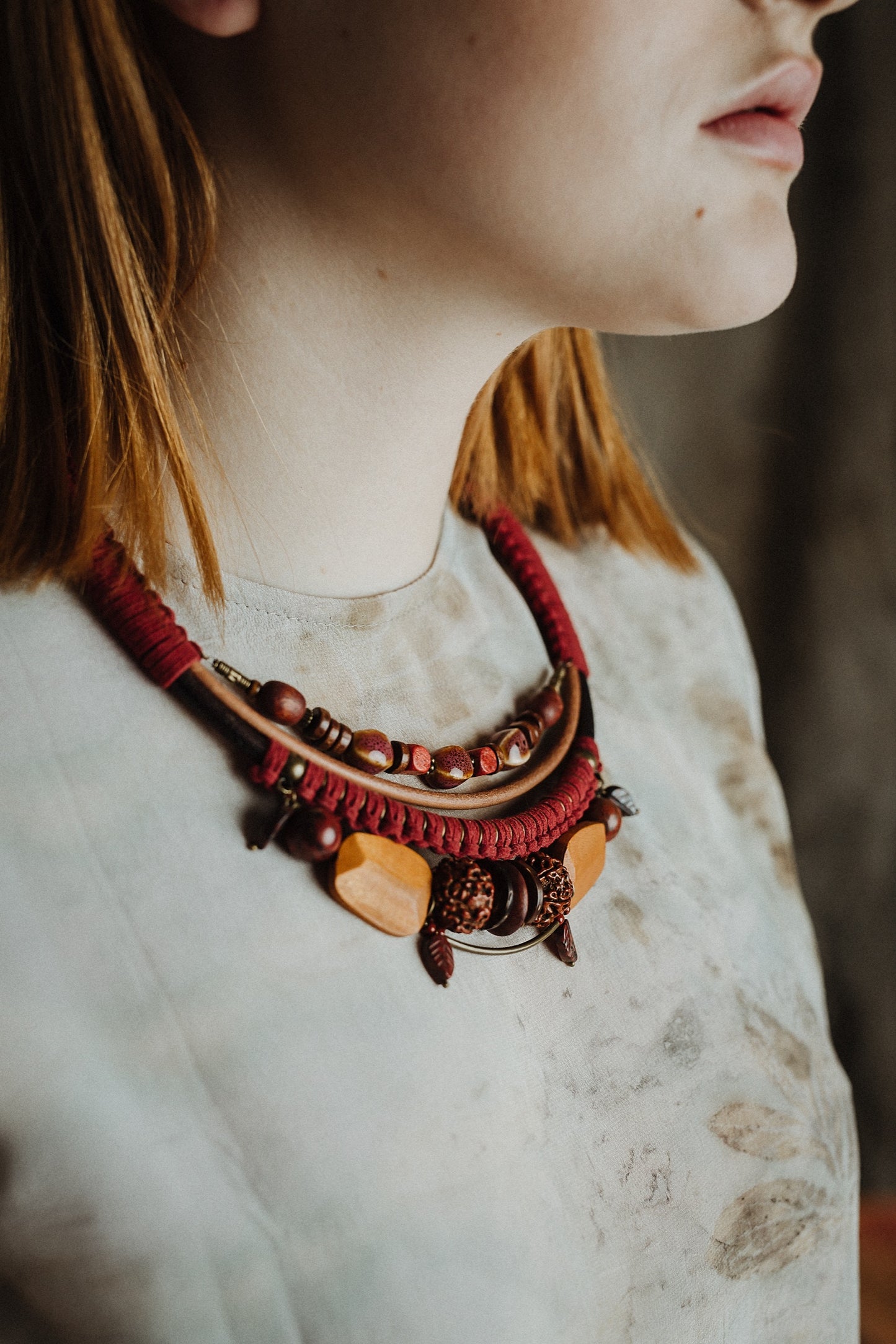Chunky tribal necklace