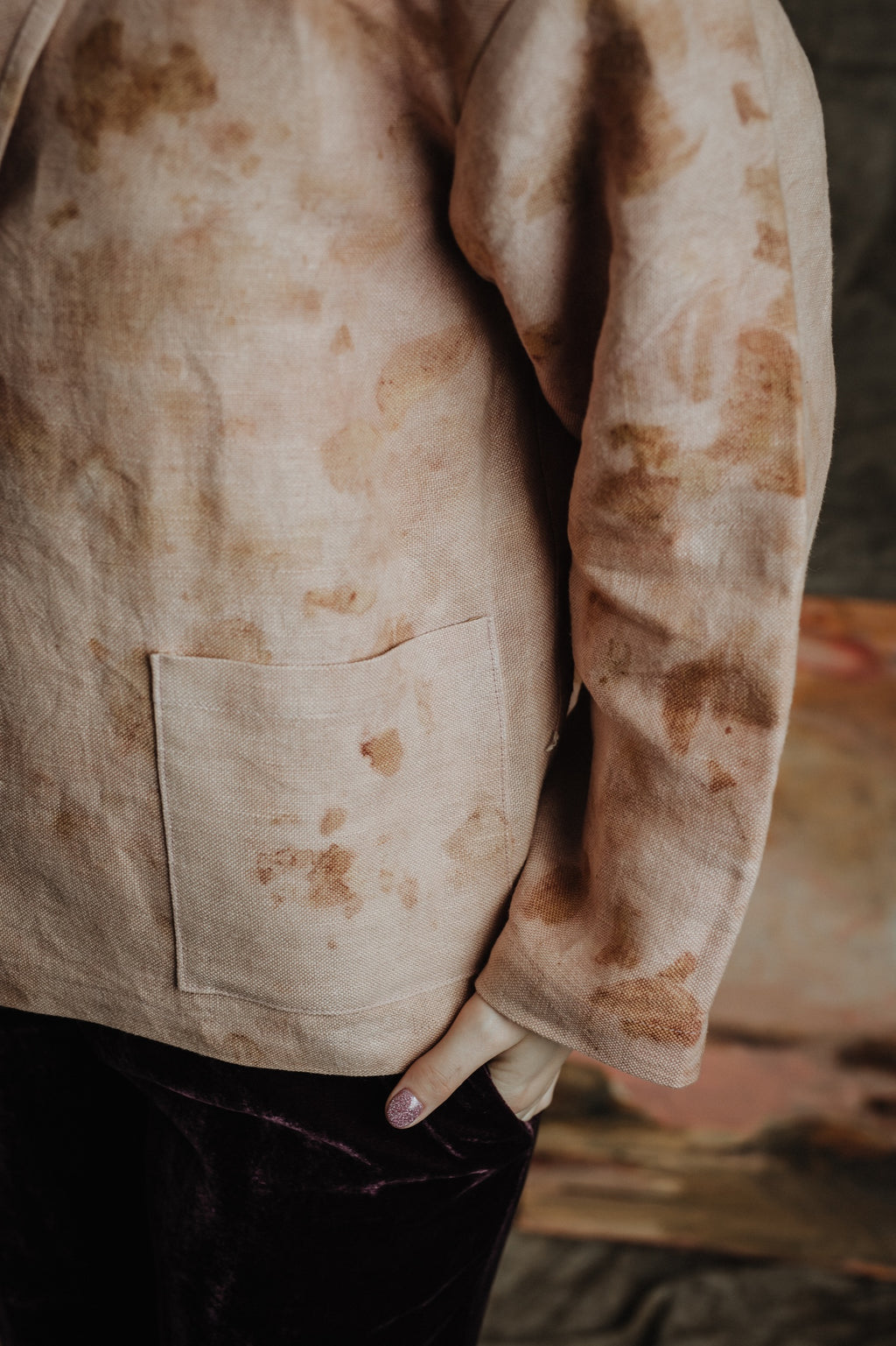 Linen oversize cardigan