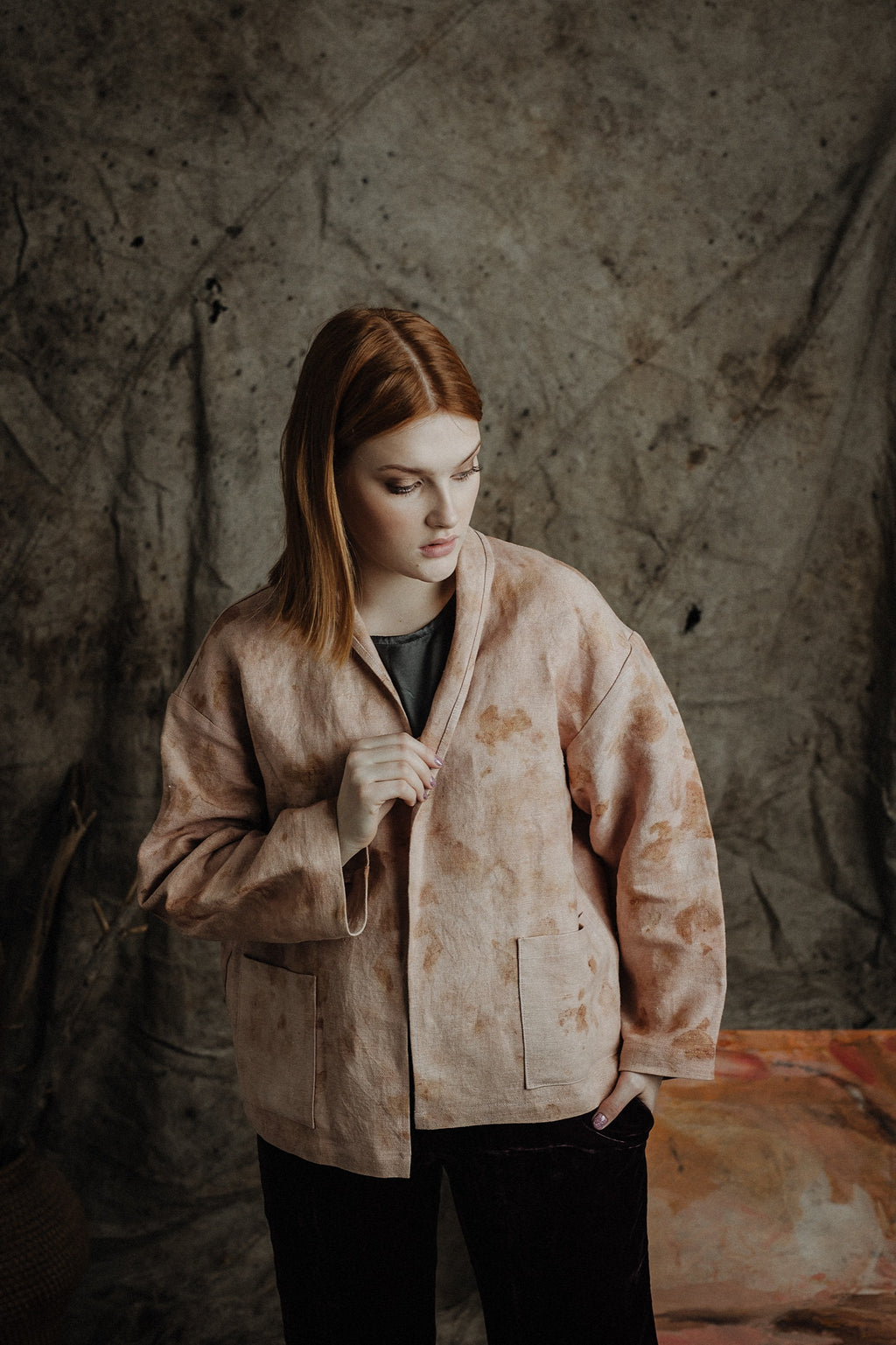 Linen oversize cardigan