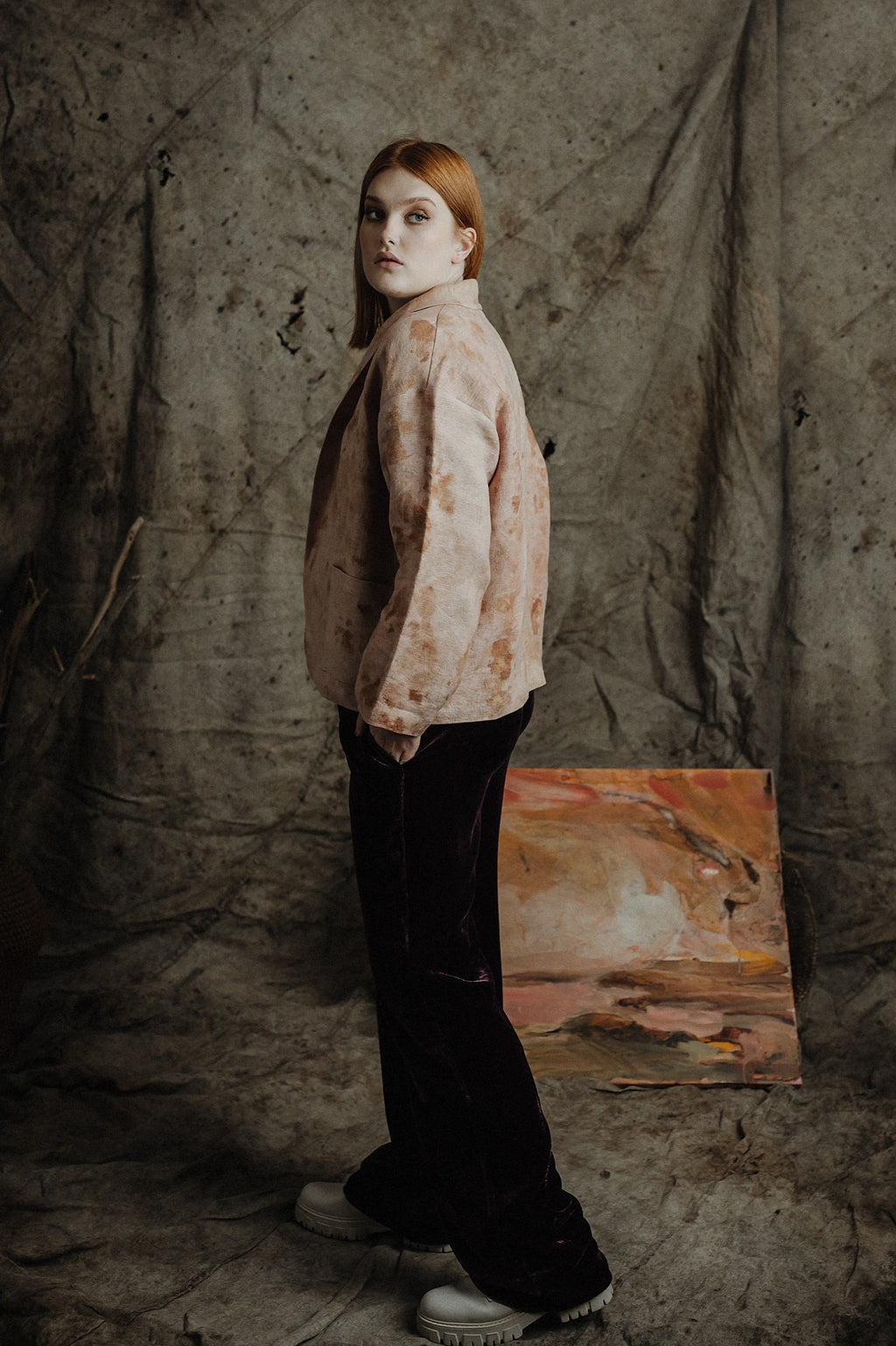 Linen oversize cardigan