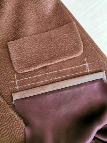 Oversize cashmere coat