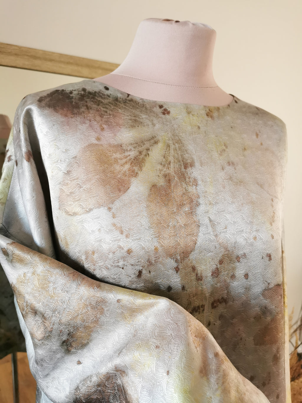 Botanical-Dyed Silk Dress