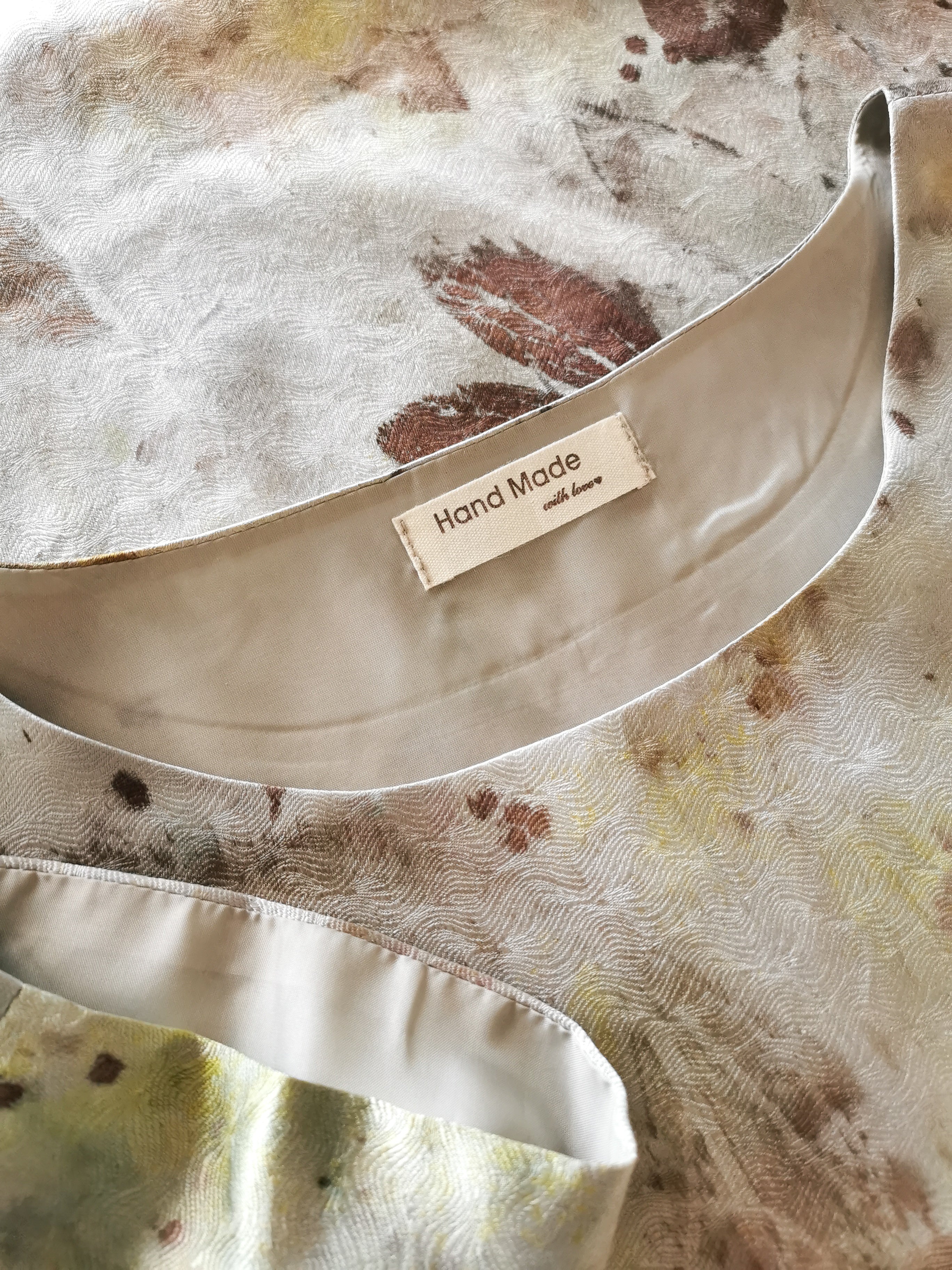 Botanical-Dyed Silk Dress