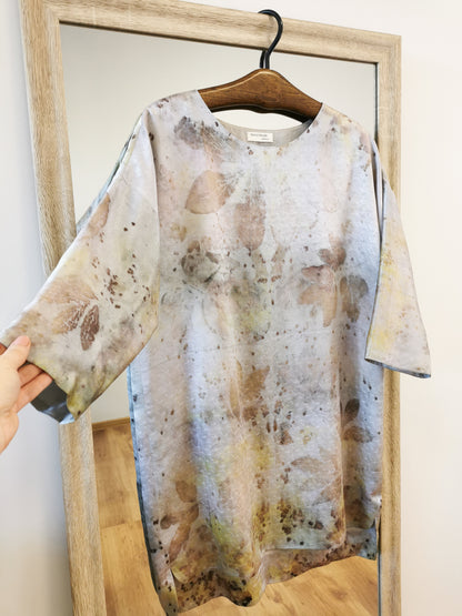 Botanical-Dyed Silk Dress