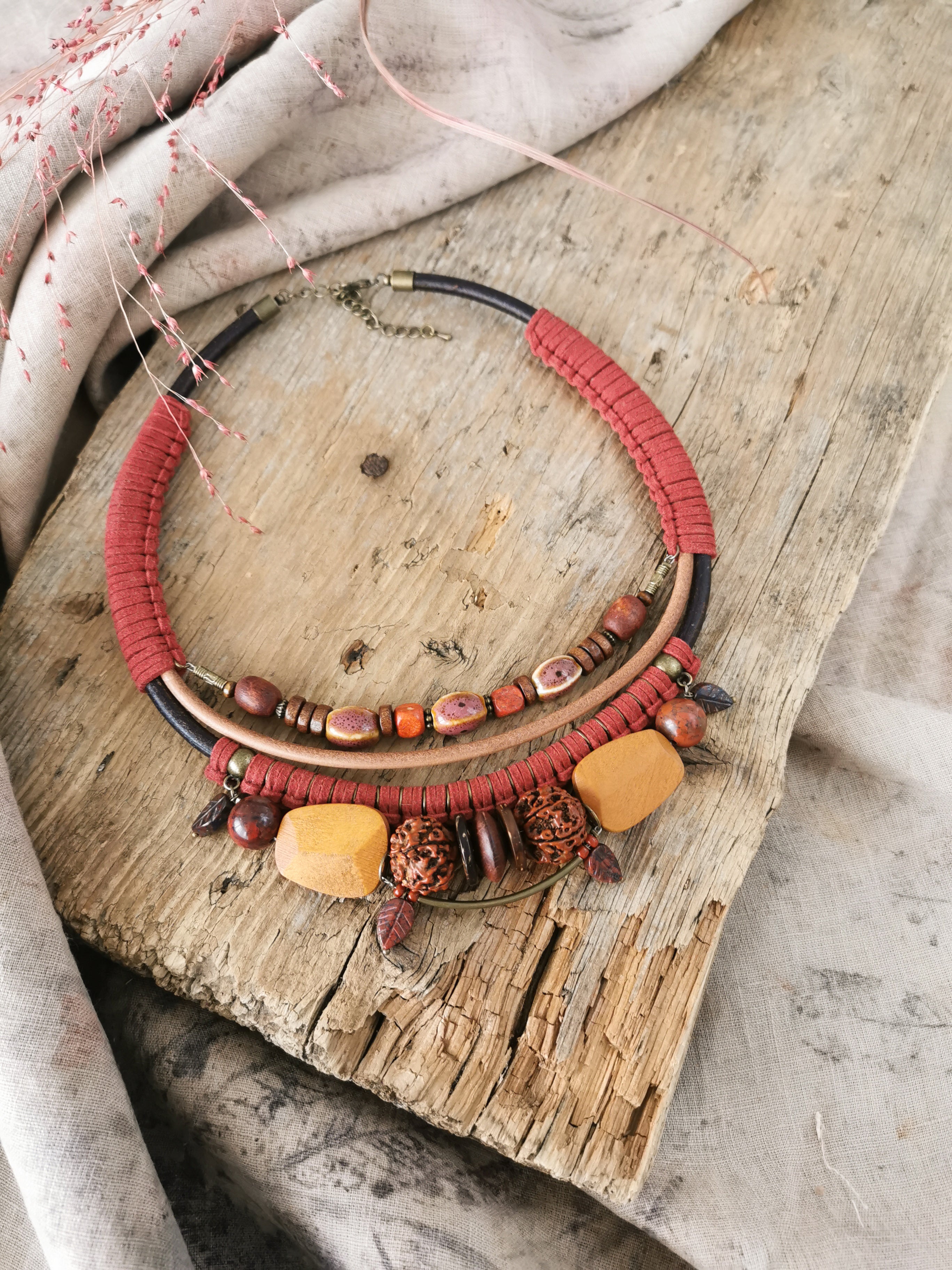 Chunky tribal necklace