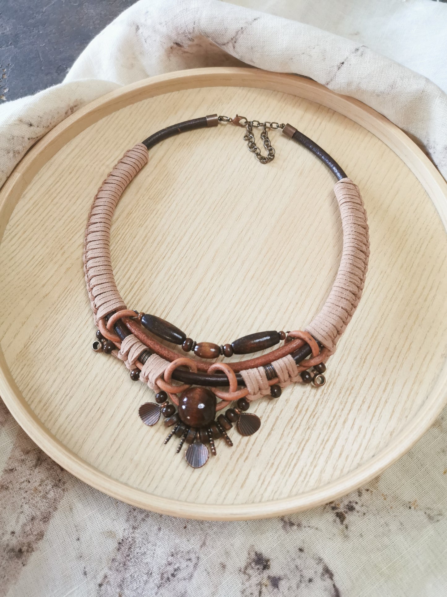 Boho cord necklace