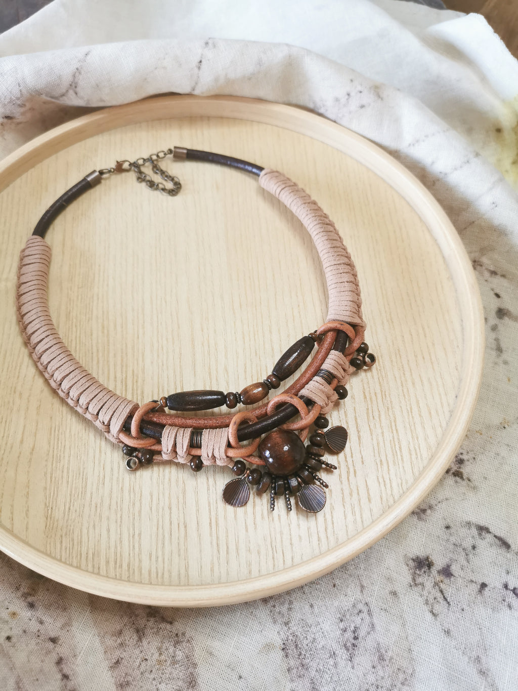 Boho cord necklace