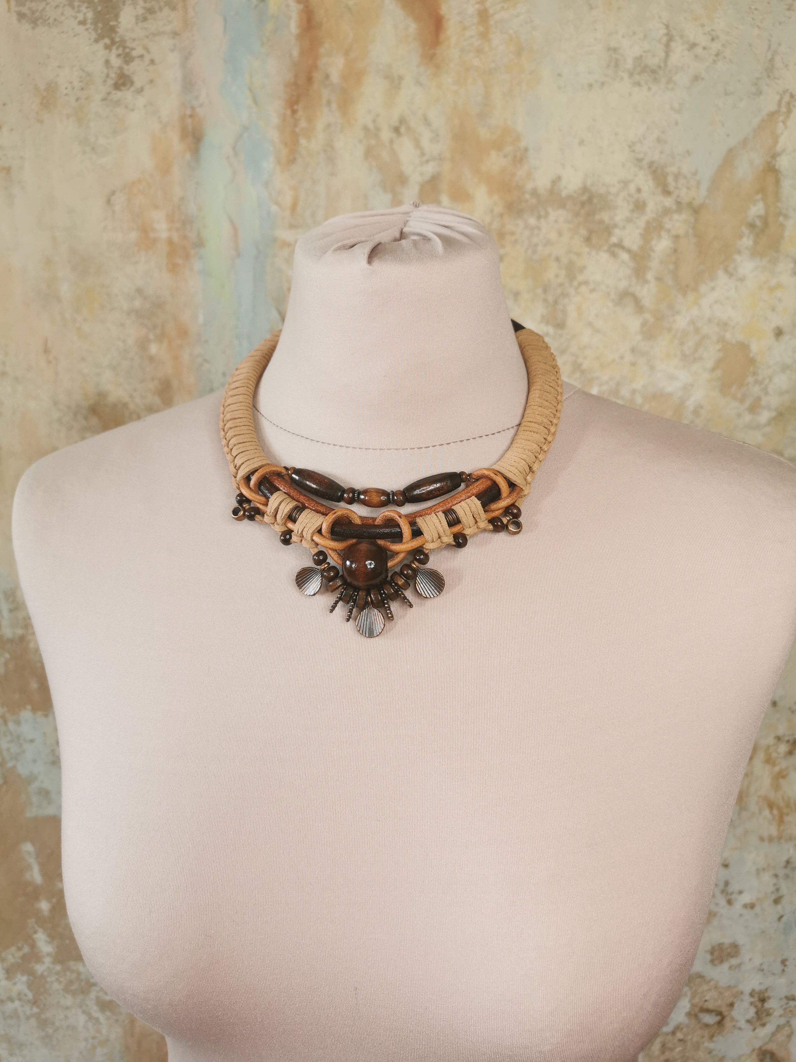 Boho cord necklace