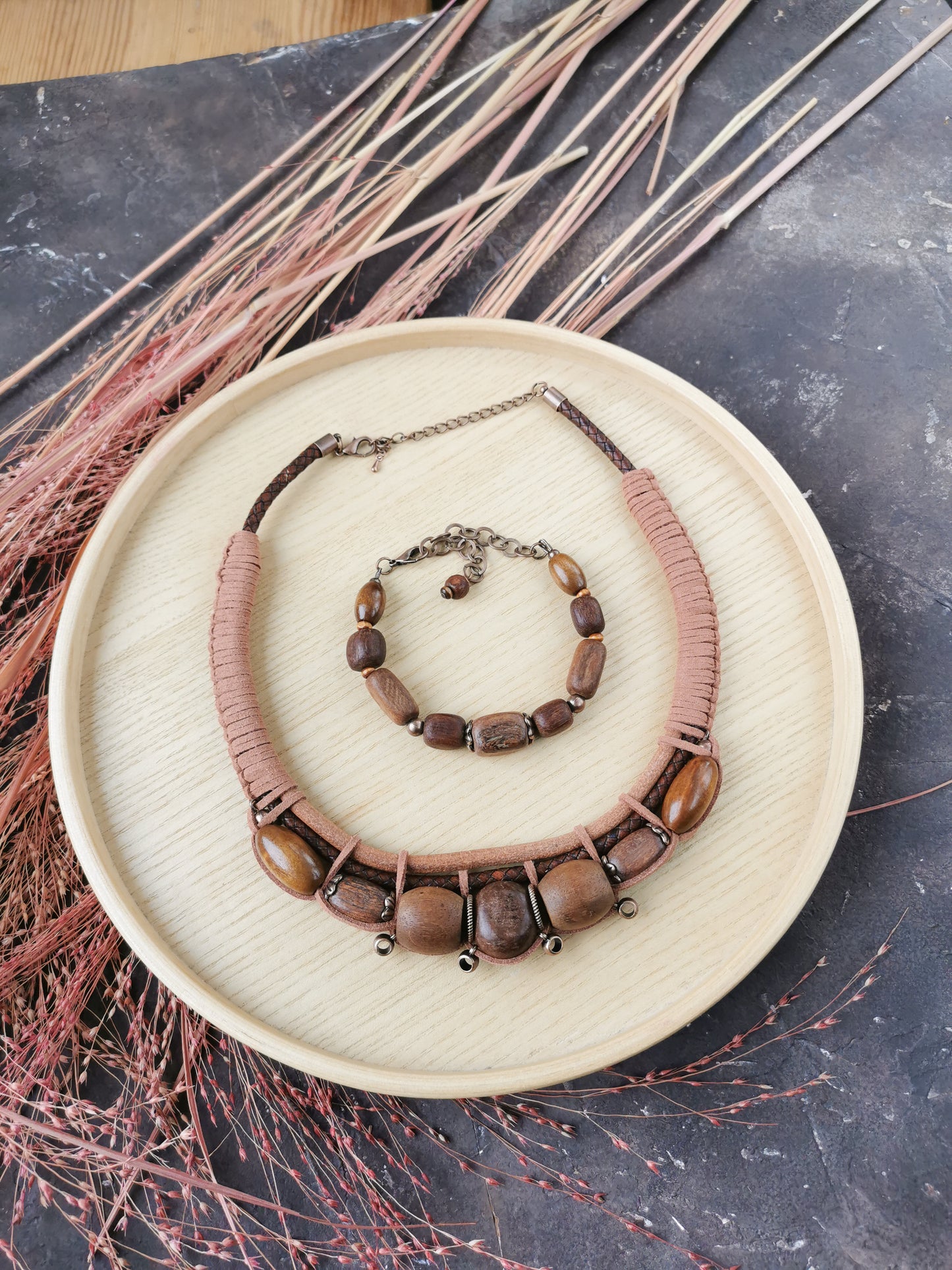 Chunky boho bead jewelry