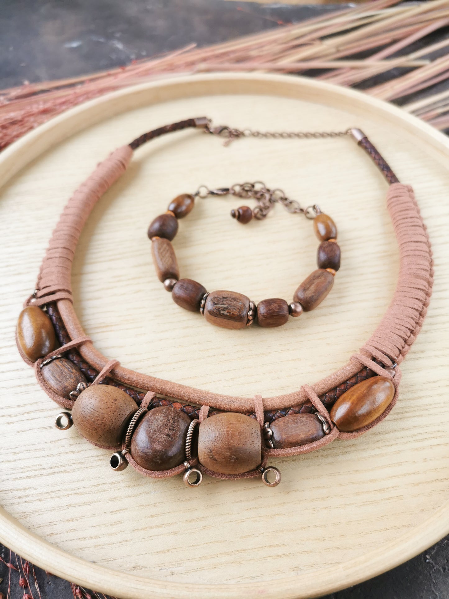 Chunky boho bead jewelry