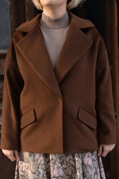 Oversize cashmere coat