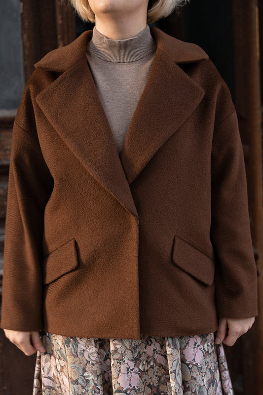 Oversize cashmere coat