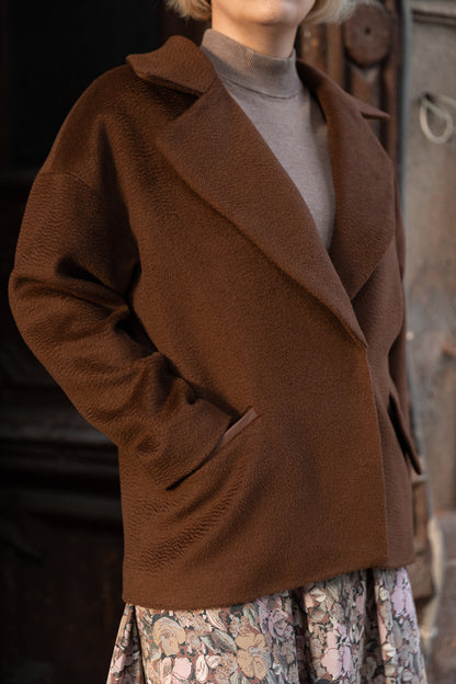 Oversize cashmere coat