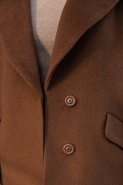 Oversize cashmere coat