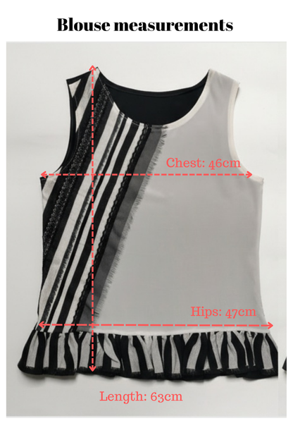 flat lay photo of tank top