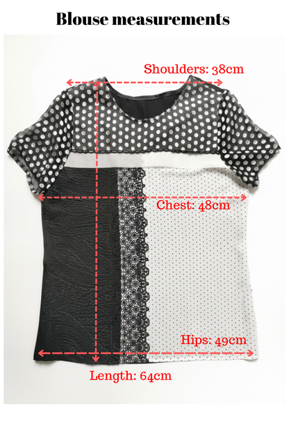 flat lay blouse measurements